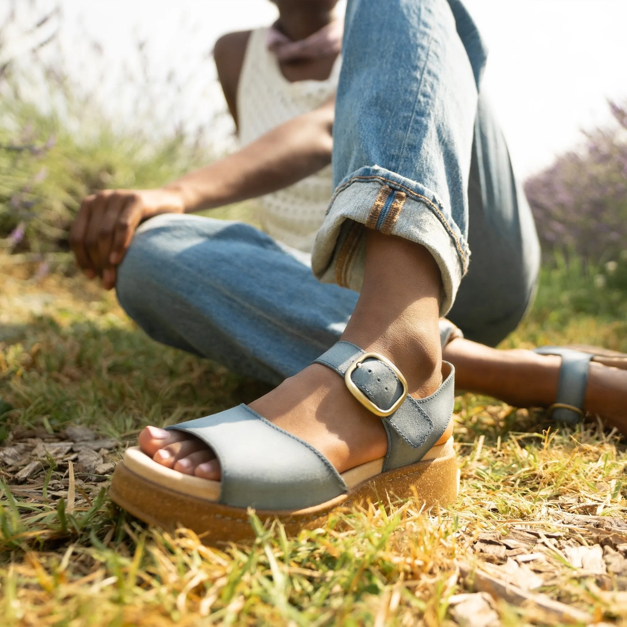 Bianca | Burnished Suede | Blue