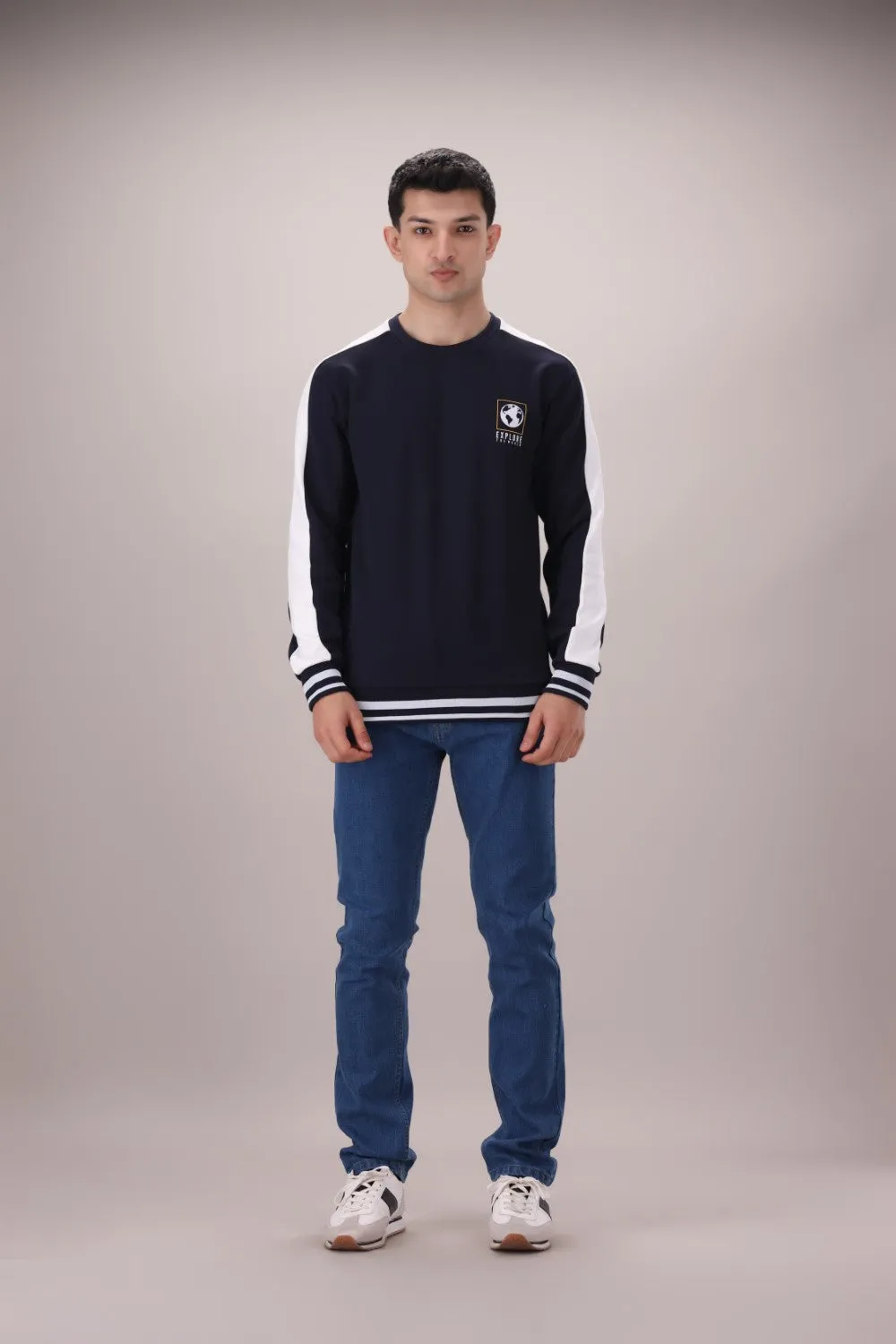 Black Interlock Sweat Shirt