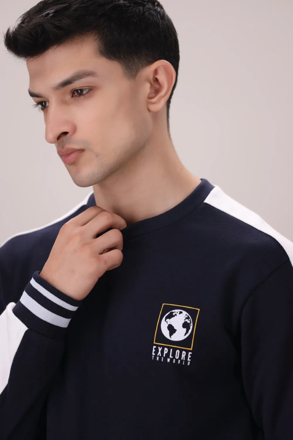 Black Interlock Sweat Shirt