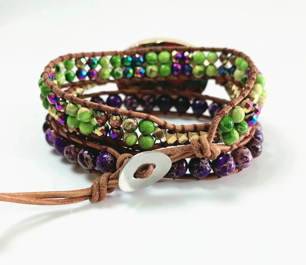 Boho & Mala 3 Wrap Bracelet