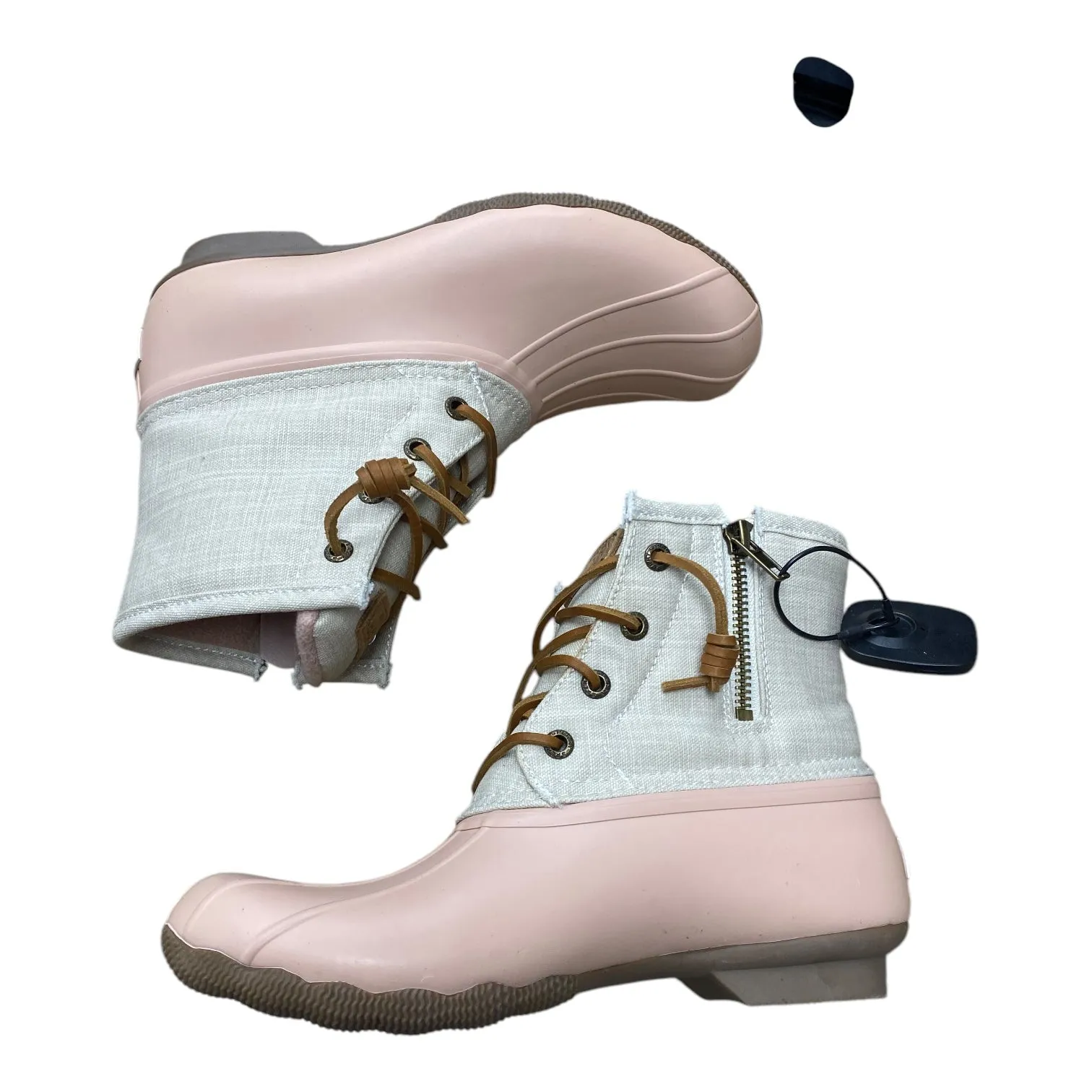 Boots Ankle Flats By Sperry In Pink, Size: 7