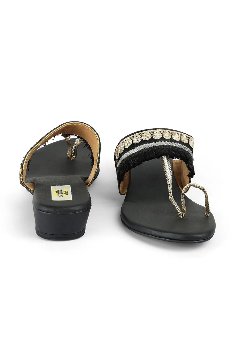 Border Tassel 1" Flats Brown