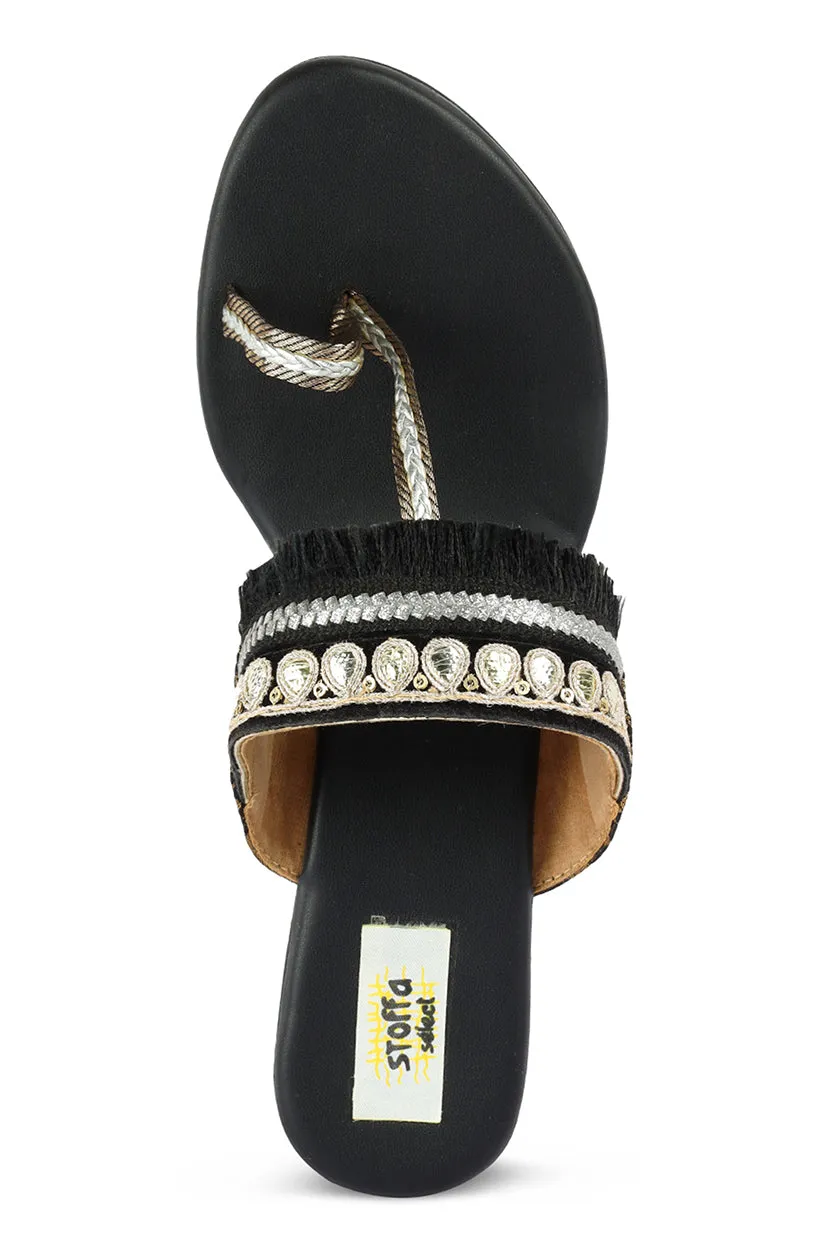 Border Tassel 1" Flats Brown
