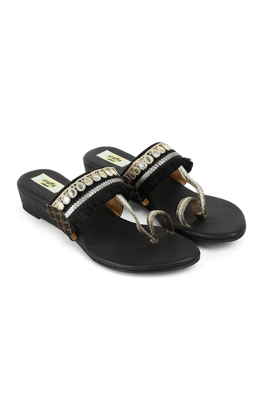 Border Tassel 1" Flats Brown
