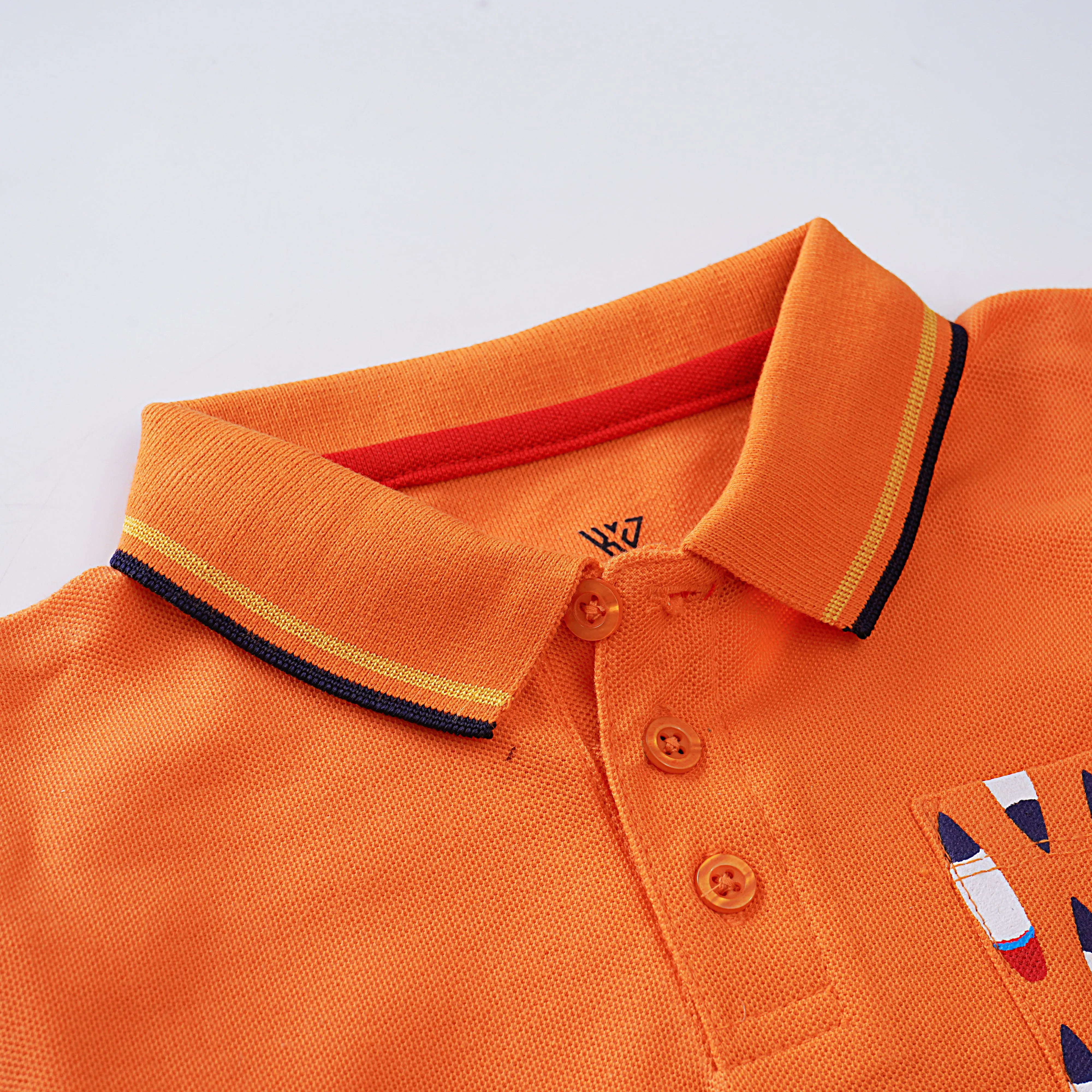 Boys Half Sleeves Polo T-Shirt (Pocket-Print)