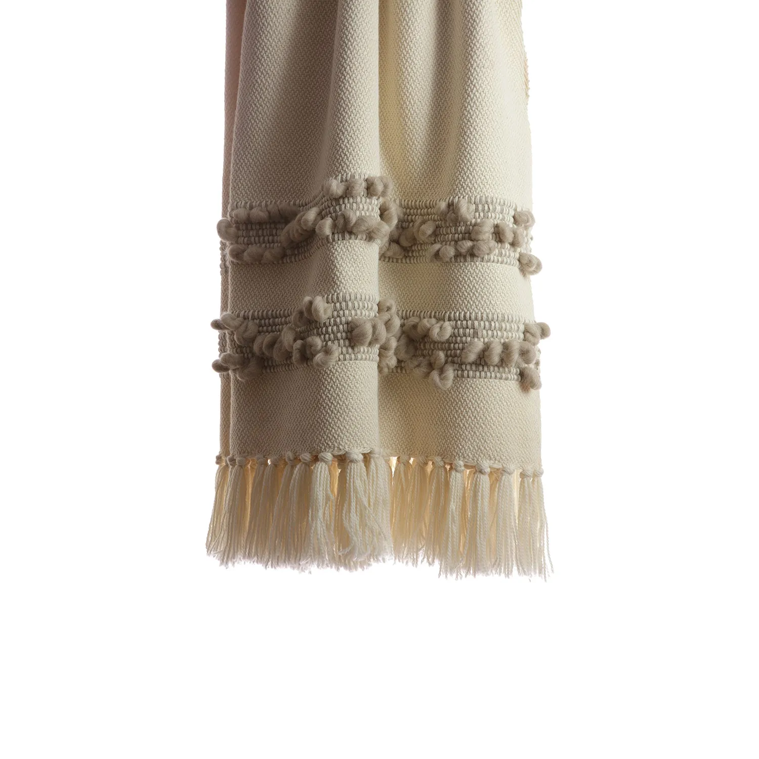 Bubbles Grey Melange Throw Blanket