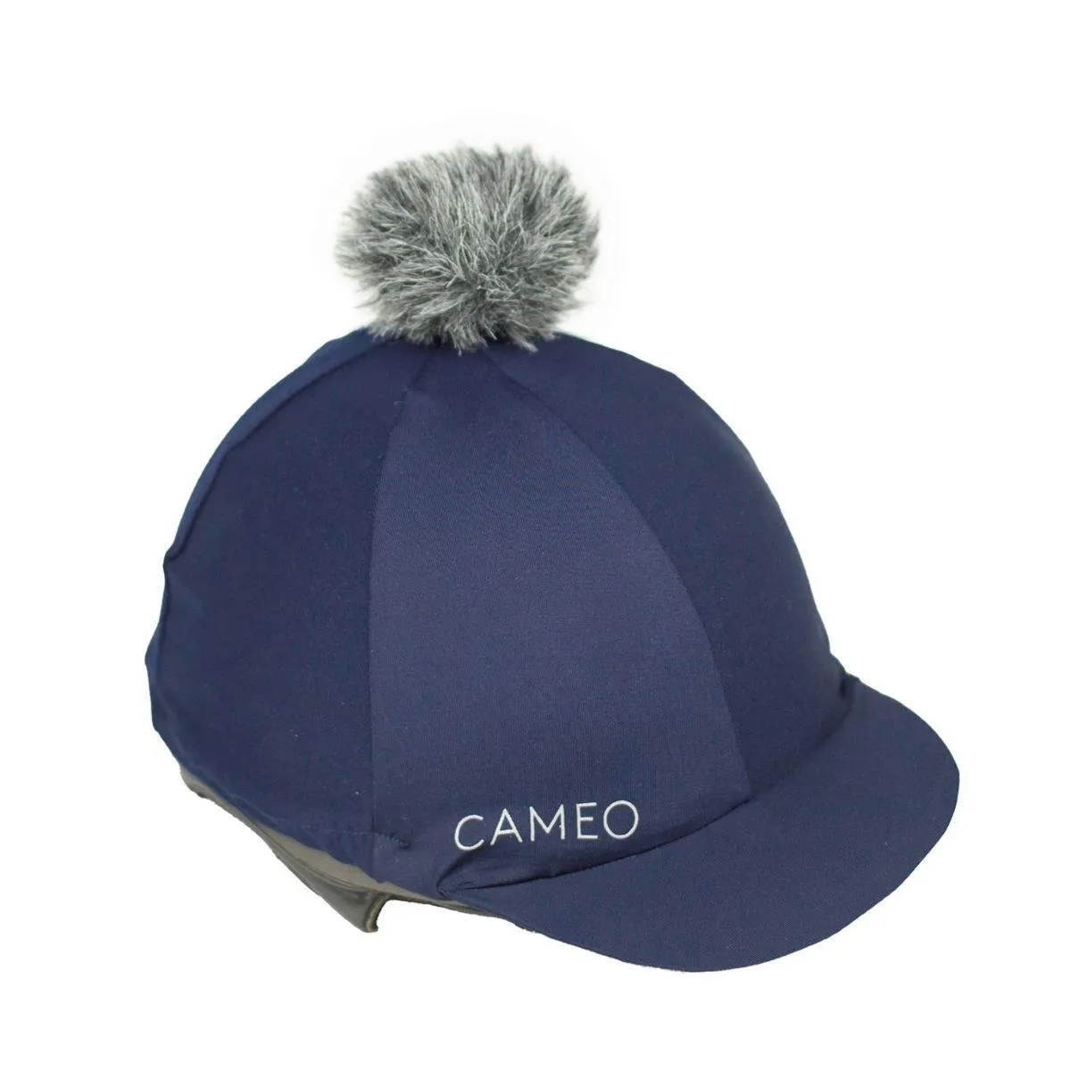 Cameo Equine Core Hat Silk, CameoTech 4Way Fabric Pom Pom Hat Removable Pom Pom