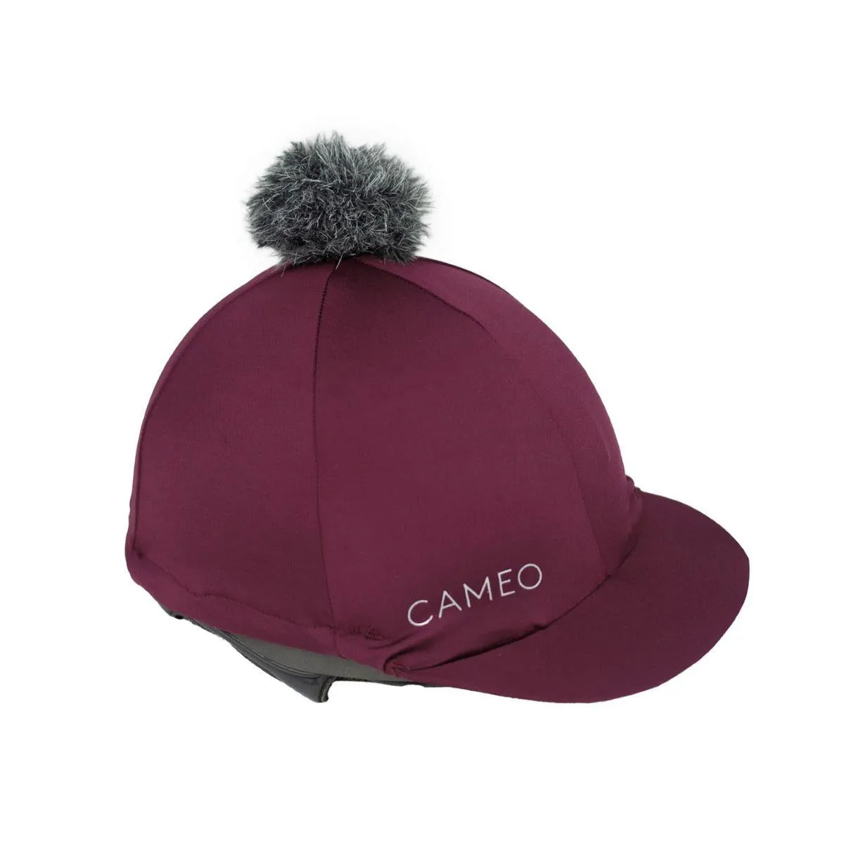 Cameo Equine Core Hat Silk, CameoTech 4Way Fabric Pom Pom Hat Removable Pom Pom
