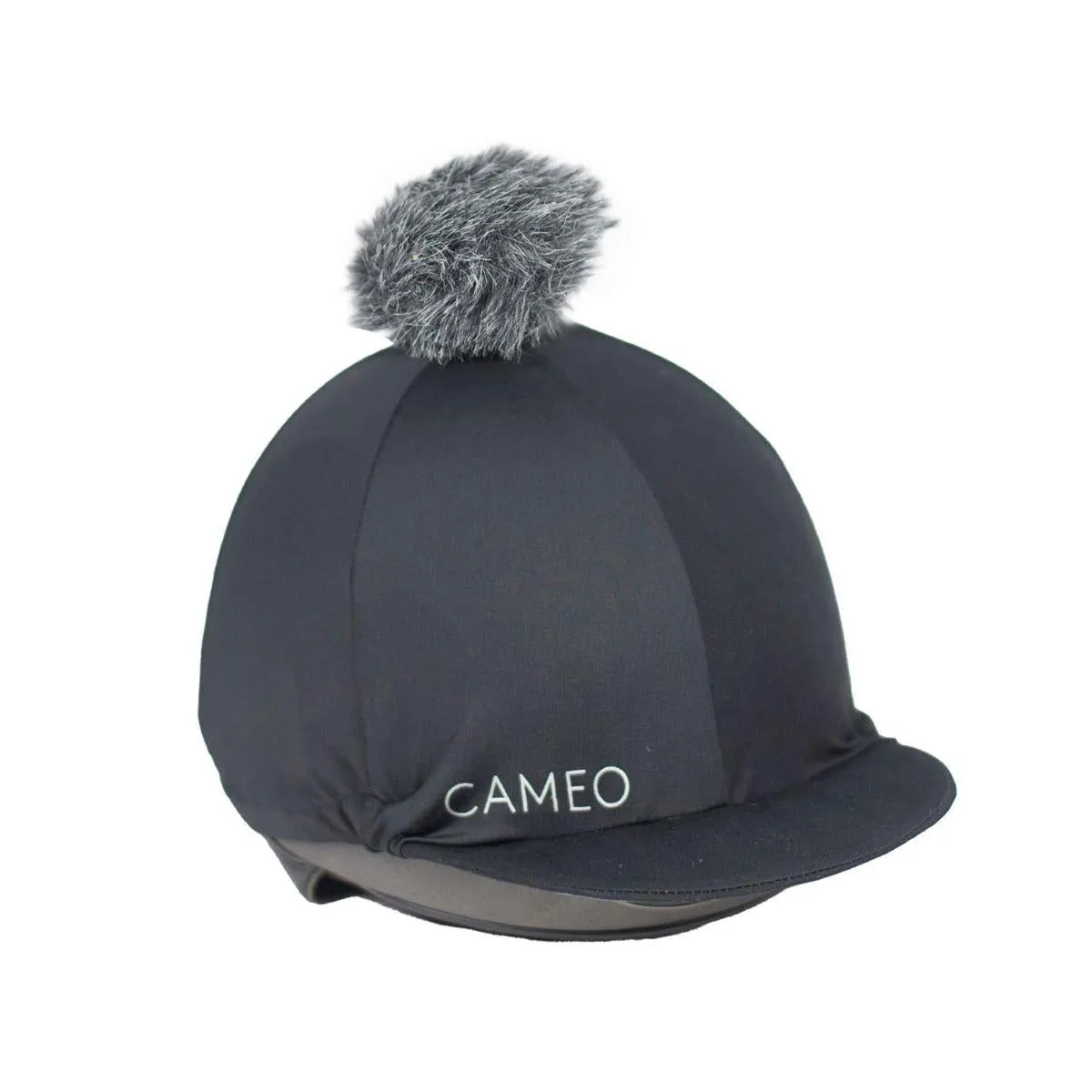 Cameo Equine Core Hat Silk, CameoTech 4Way Fabric Pom Pom Hat Removable Pom Pom