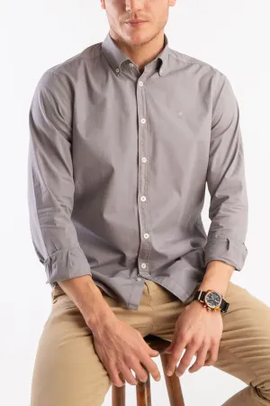 Camisa Garment Dyed Gris