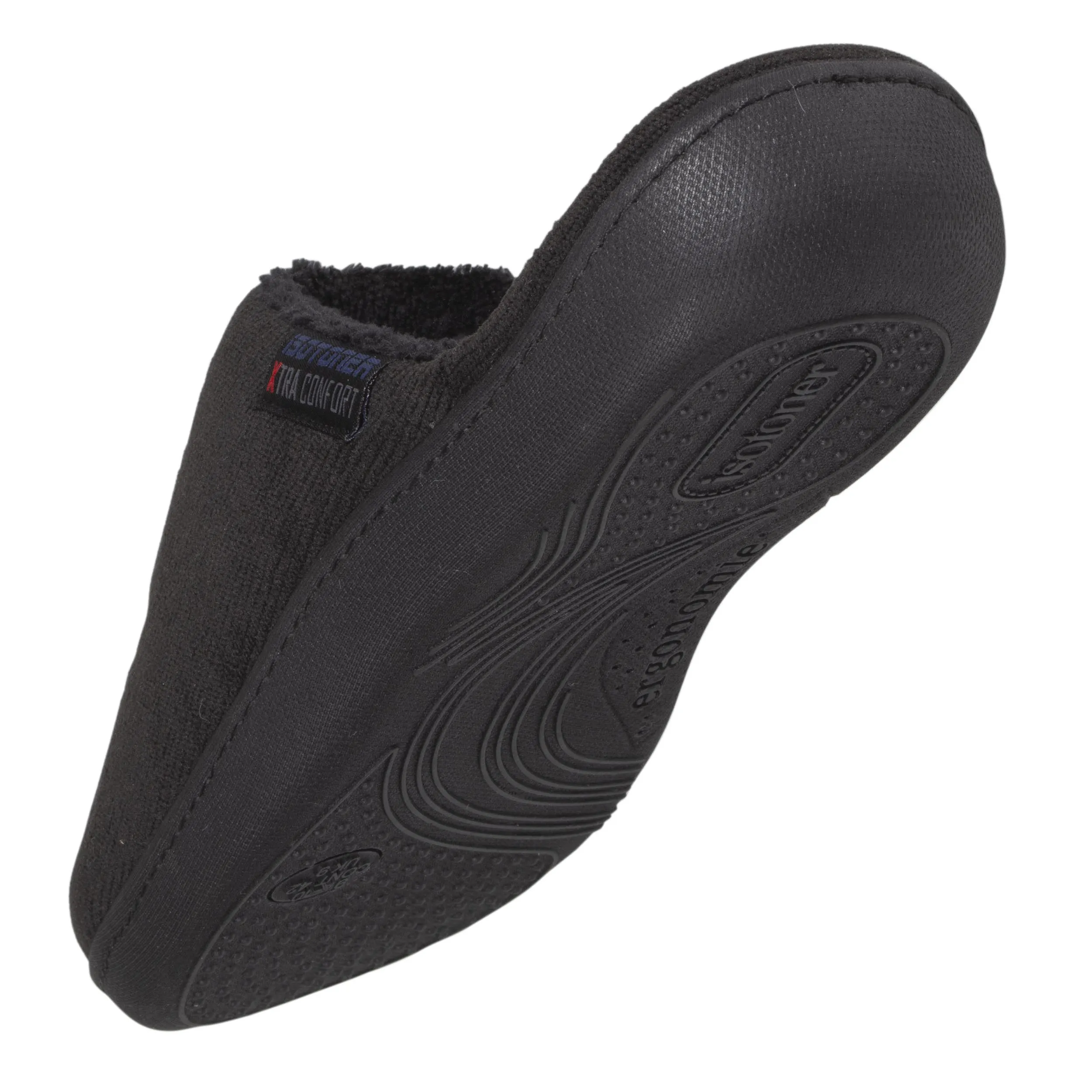 Chaussons mules XTRA Confort Homme Noir