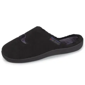 Chaussons mules XTRA Confort Homme Noir