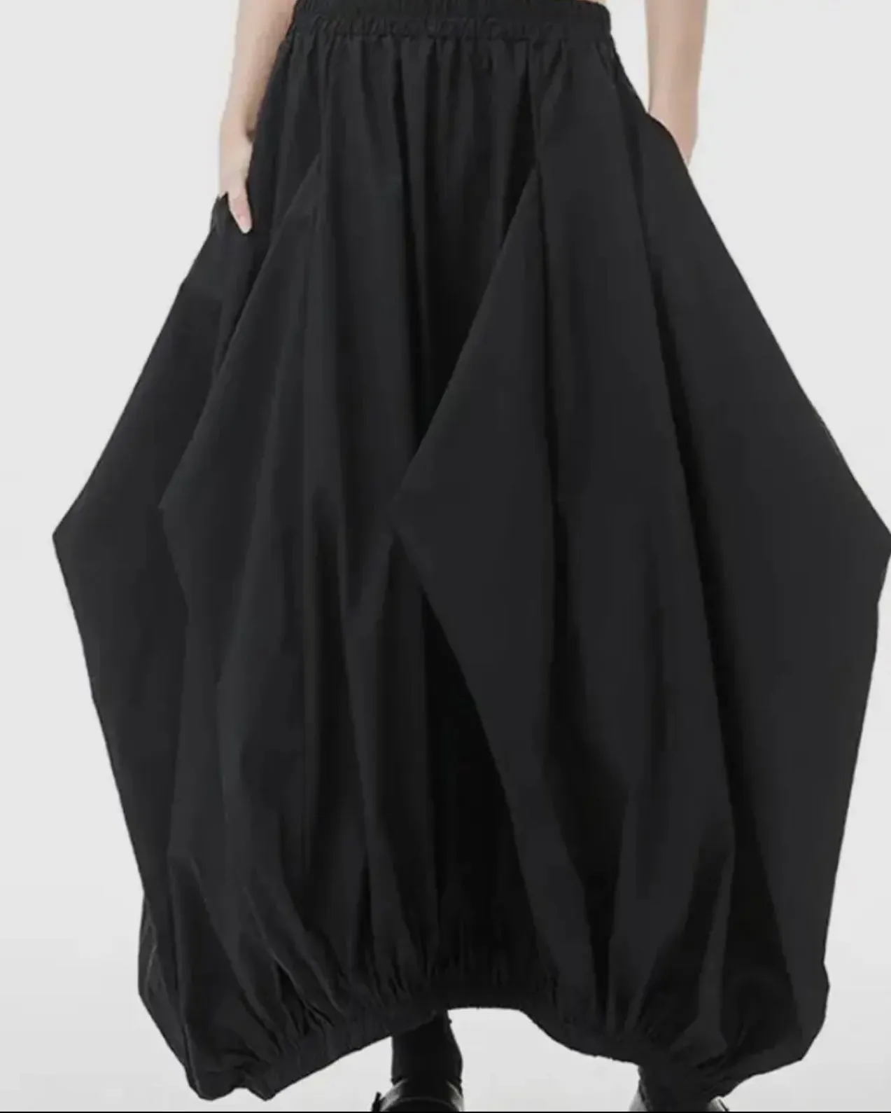 Edgy Cotton Bubble Skirt