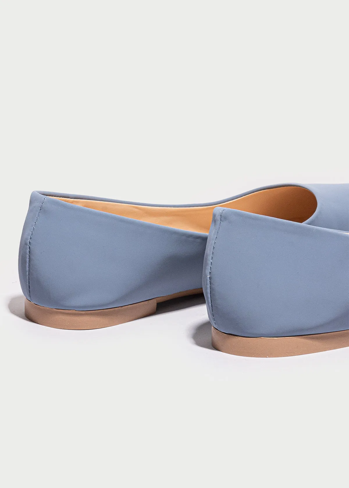 Flat suede puntal lisa