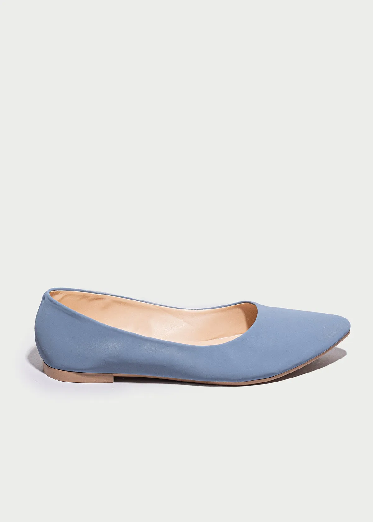 Flat suede puntal lisa