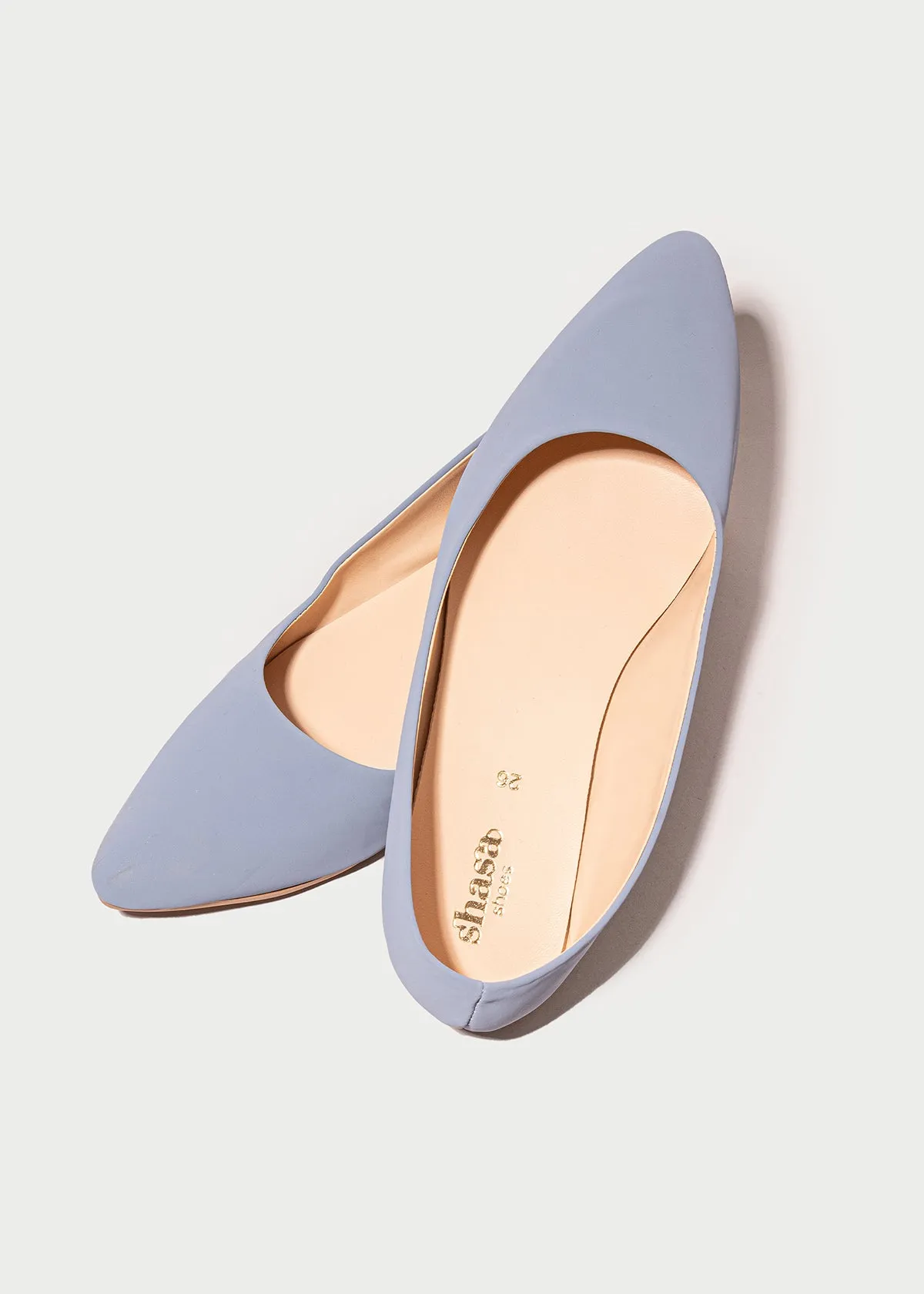 Flat suede puntal lisa