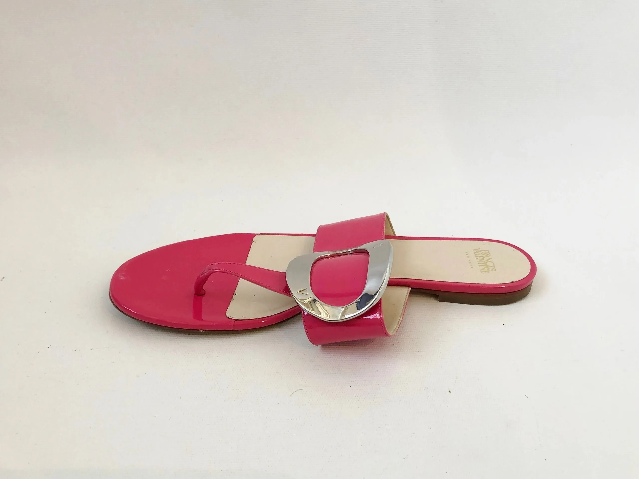Frances Valentine Patent Leather Flip-Flop Size 9.5