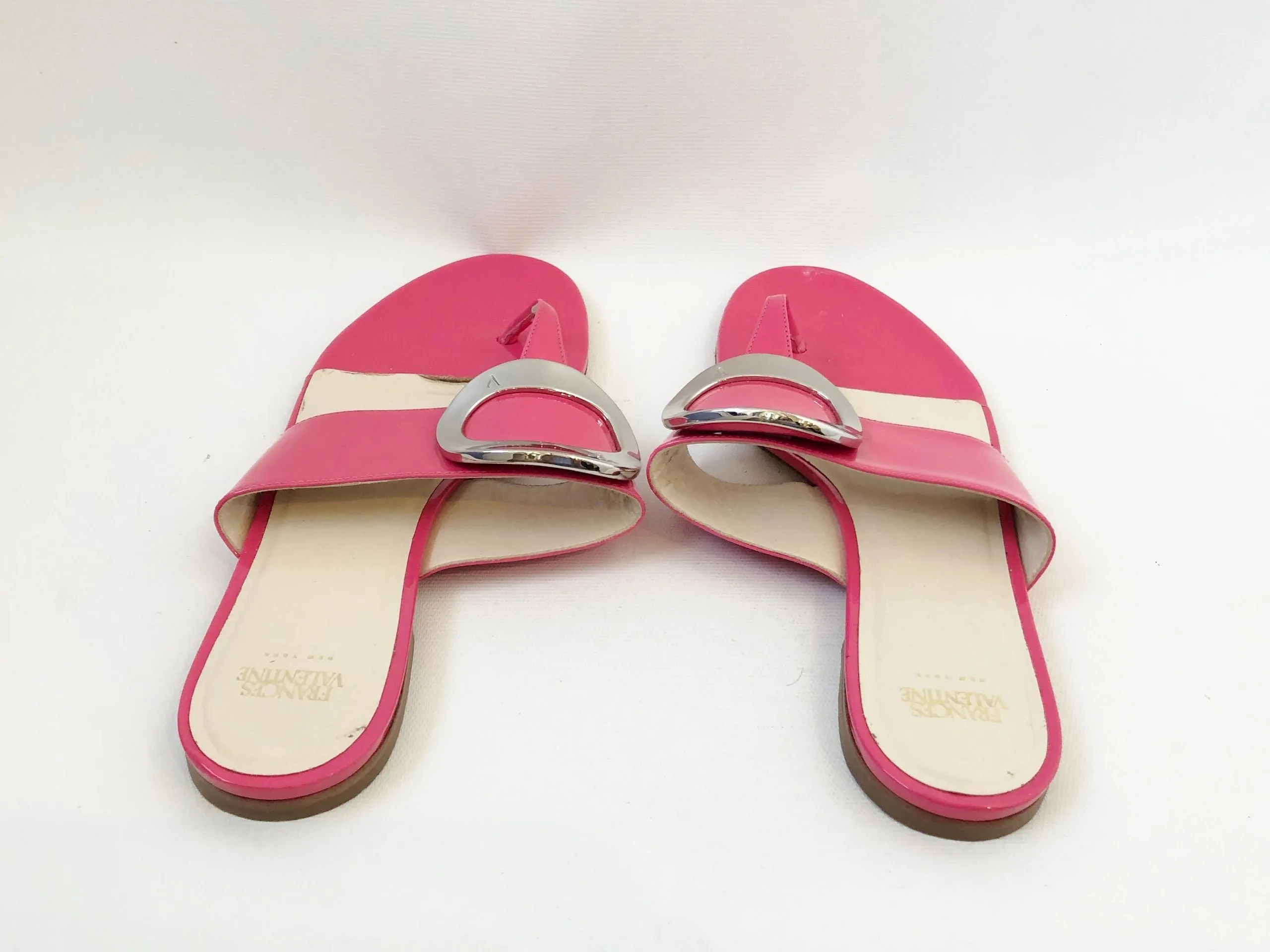 Frances Valentine Patent Leather Flip-Flop Size 9.5