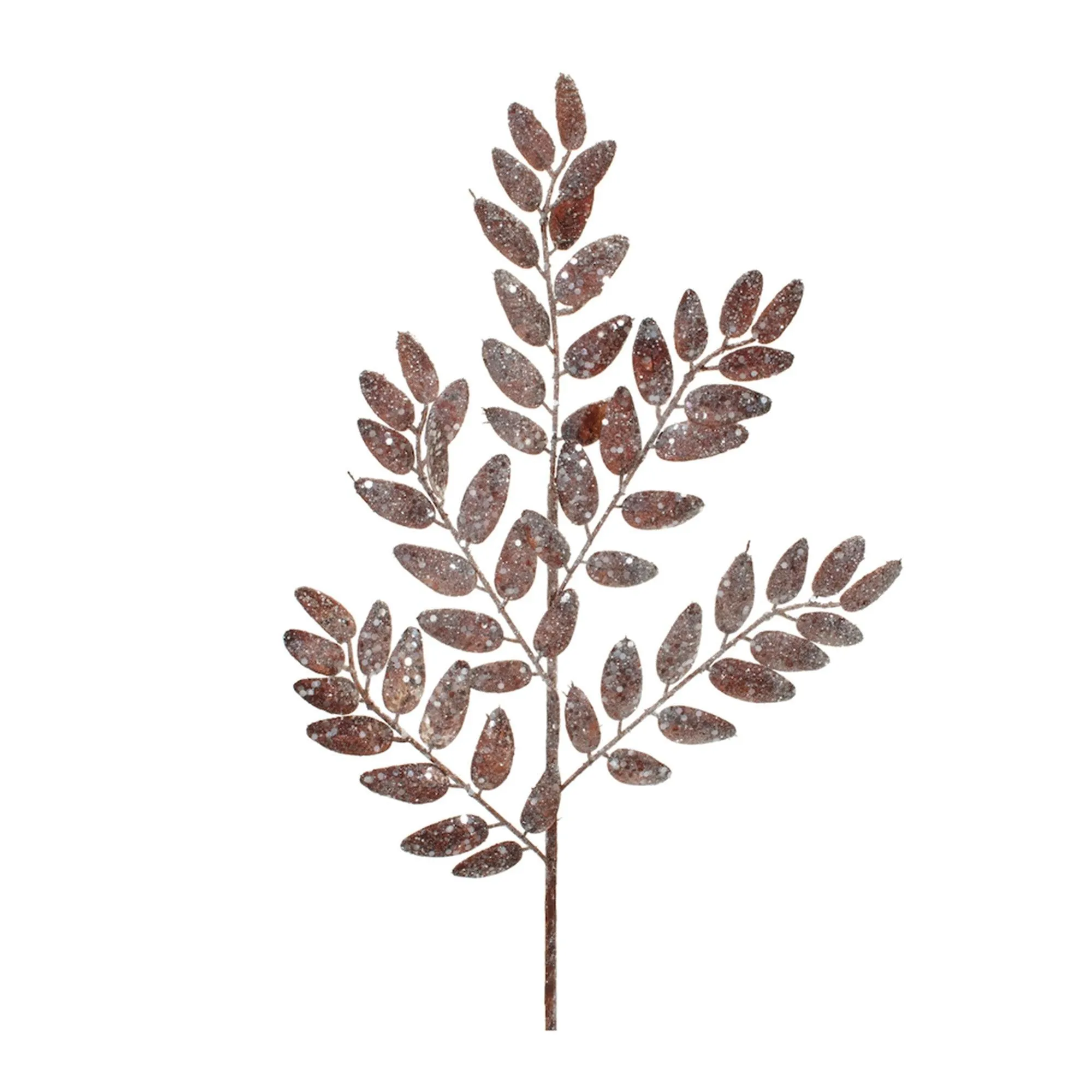 Glittered Leaf Spray (Set of 6)