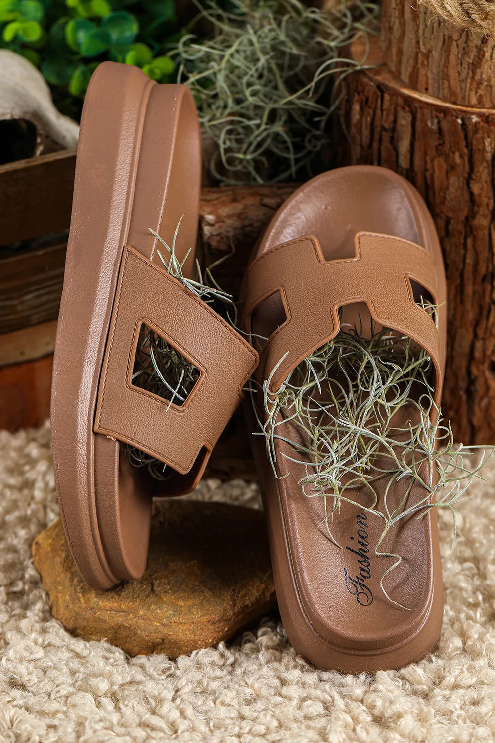 Hermia - Platform Slide Sandals
