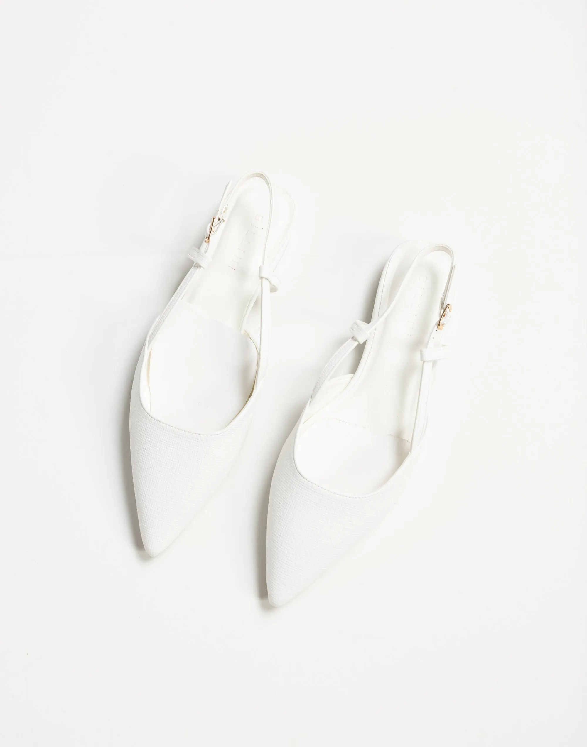 Iver Flats (White Raffia) - By Billini