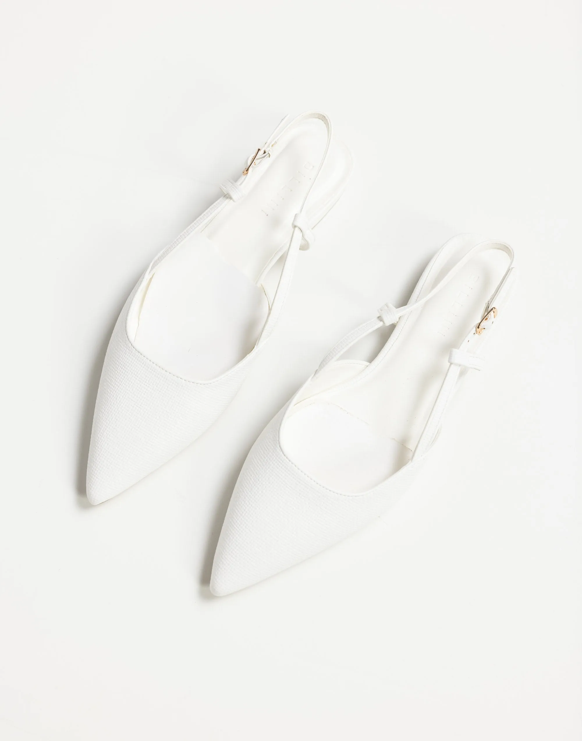 Iver Flats (White Raffia) - By Billini