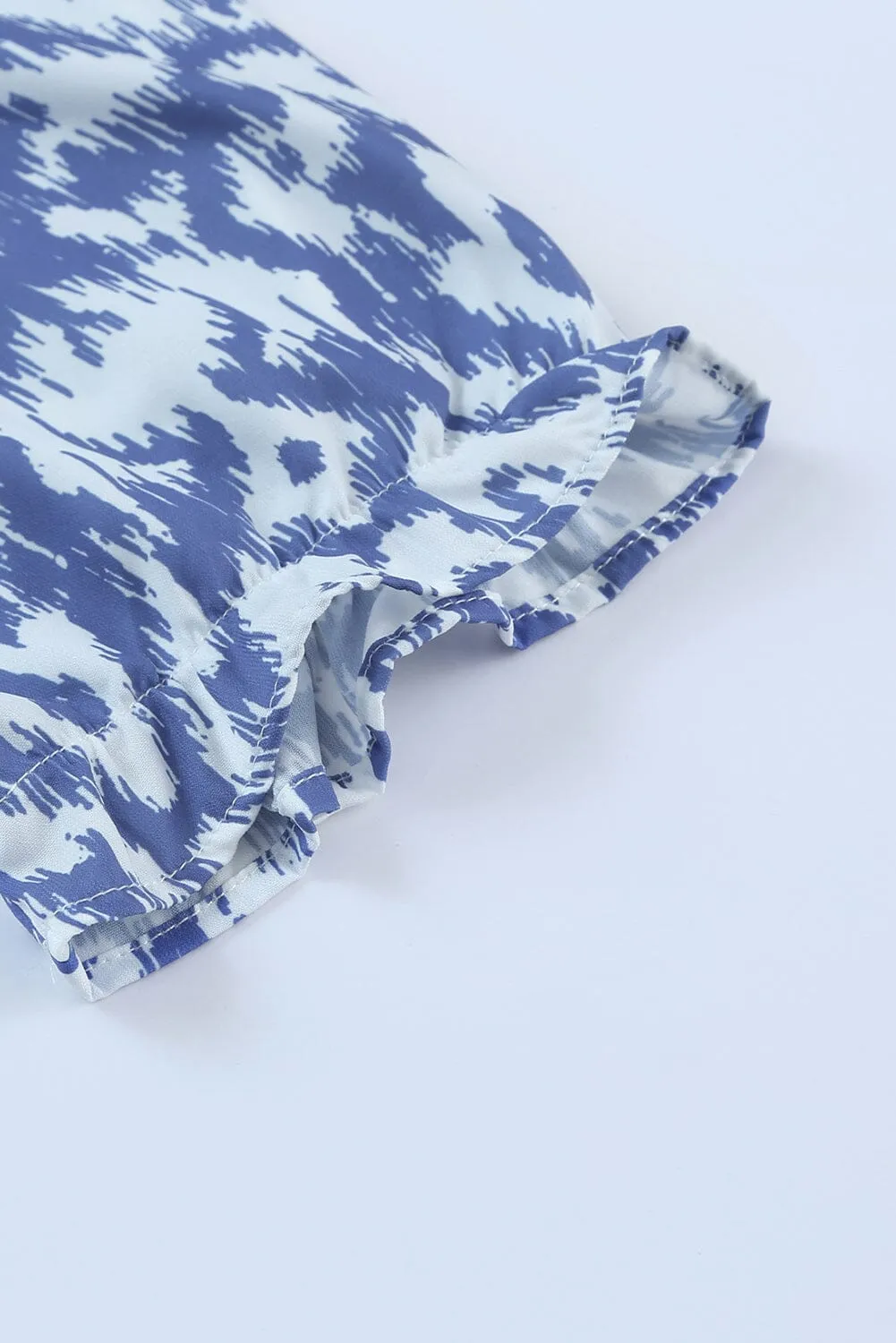 KaleaBoutique V Neck Casual Geometric Print Maxi Dress