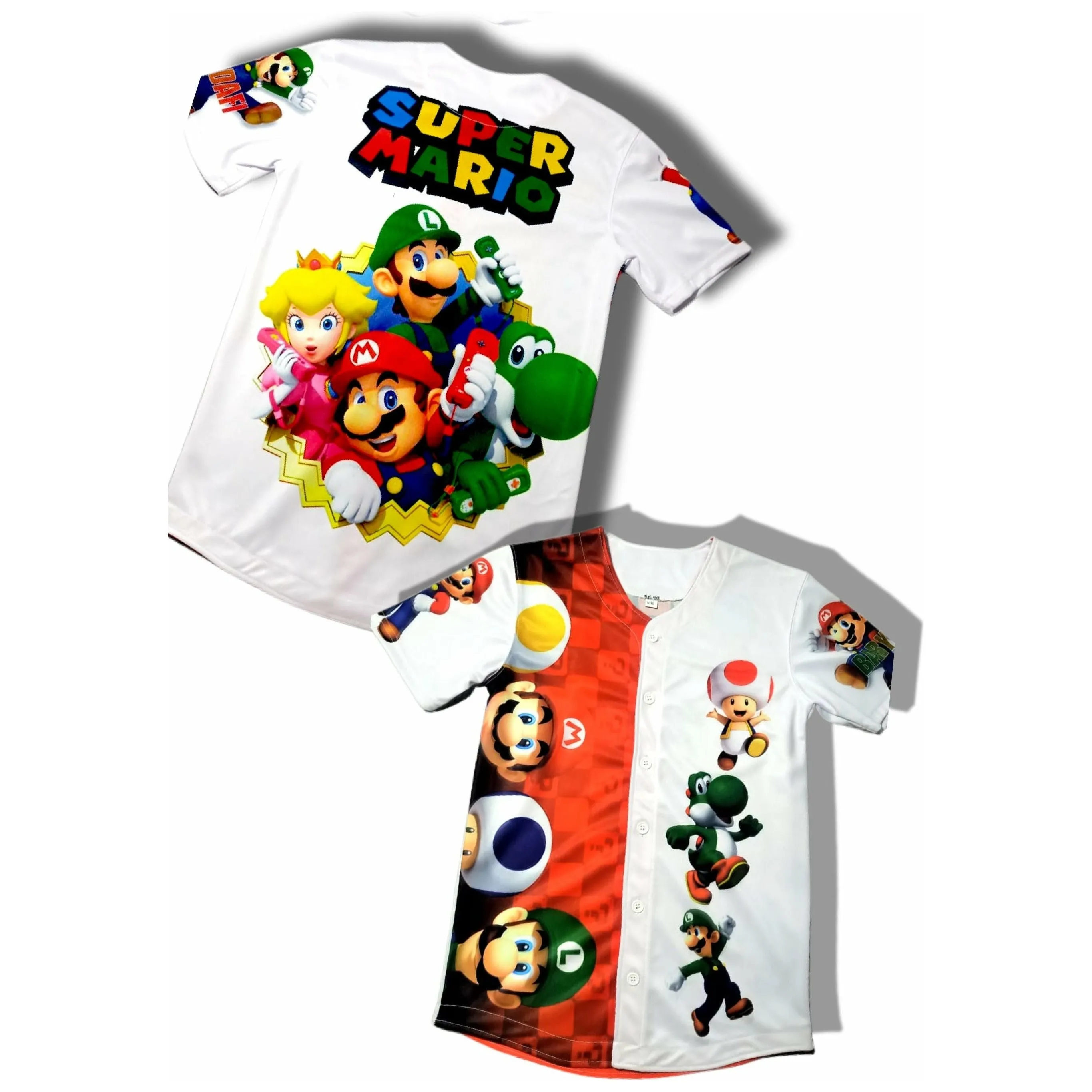 Kids Mario Party Baseball Jersey