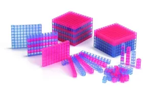 Learning Advantage Transparent Interlocking Base Ten - Starter Set (discontinued)
