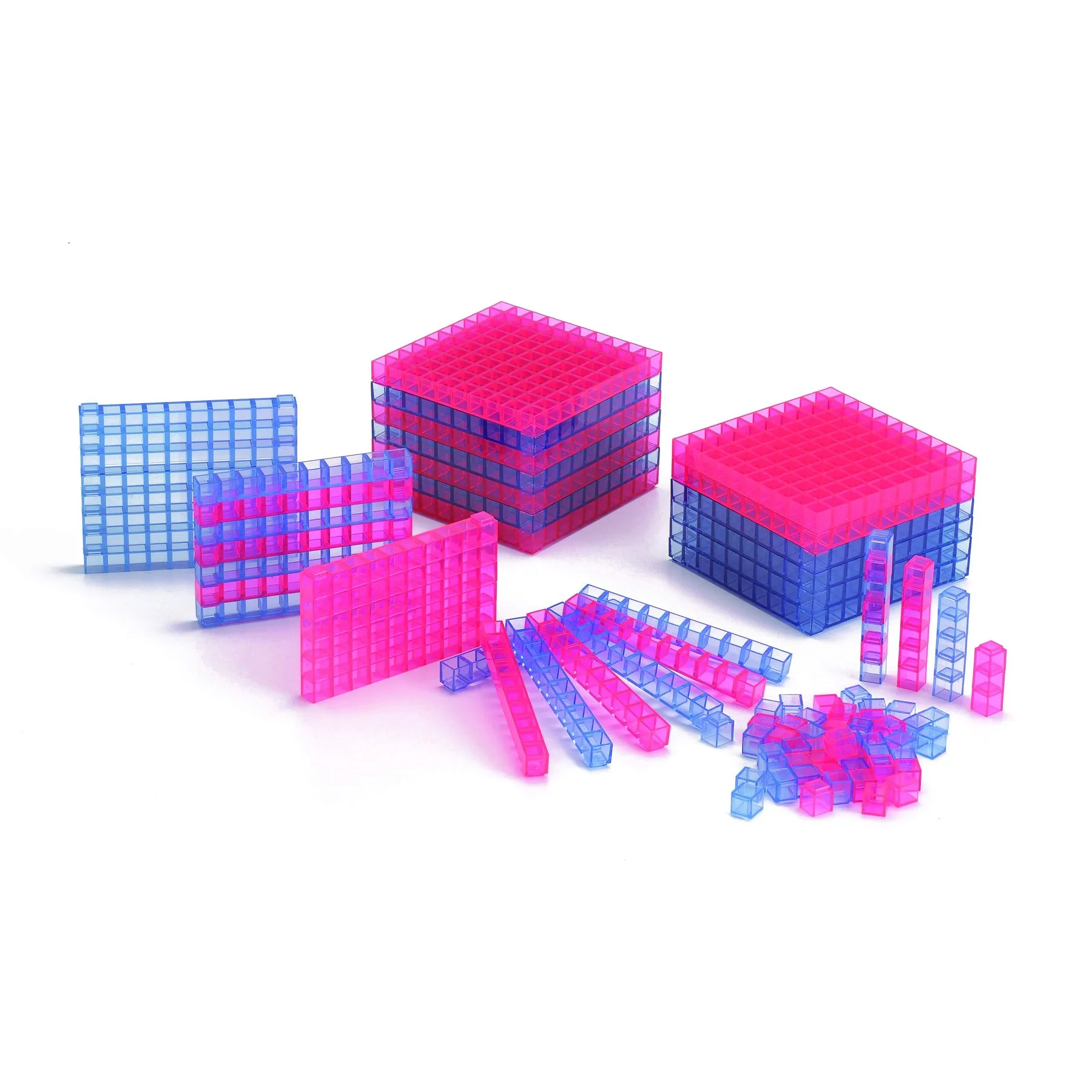 Learning Advantage Transparent Interlocking Base Ten - Starter Set (discontinued)