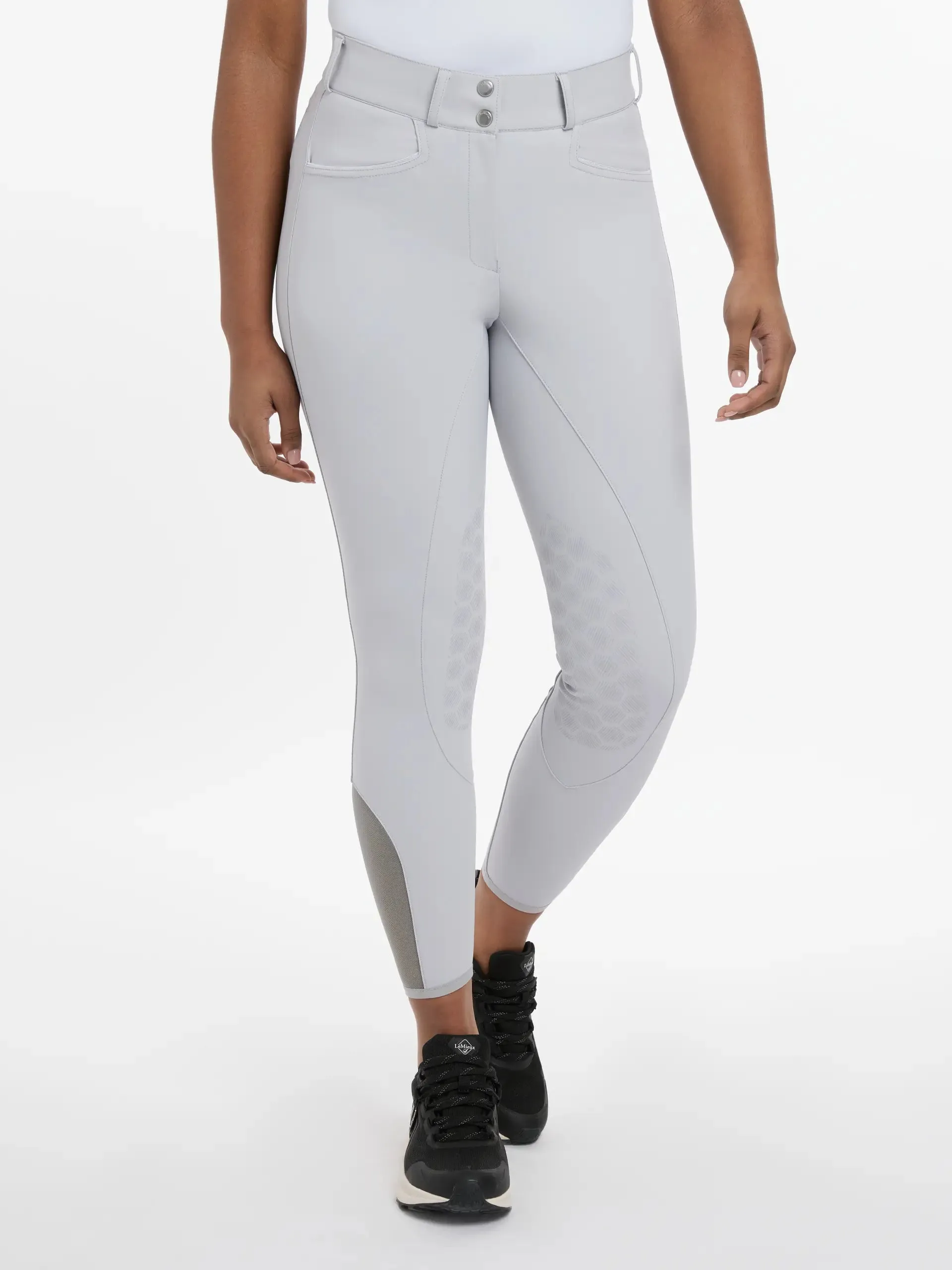 LeMieux Ladies Imogen Knee Grip Breeches Light Grey