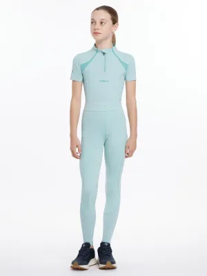LeMieux Young Rider Lizzie Mesh Legging Aqua