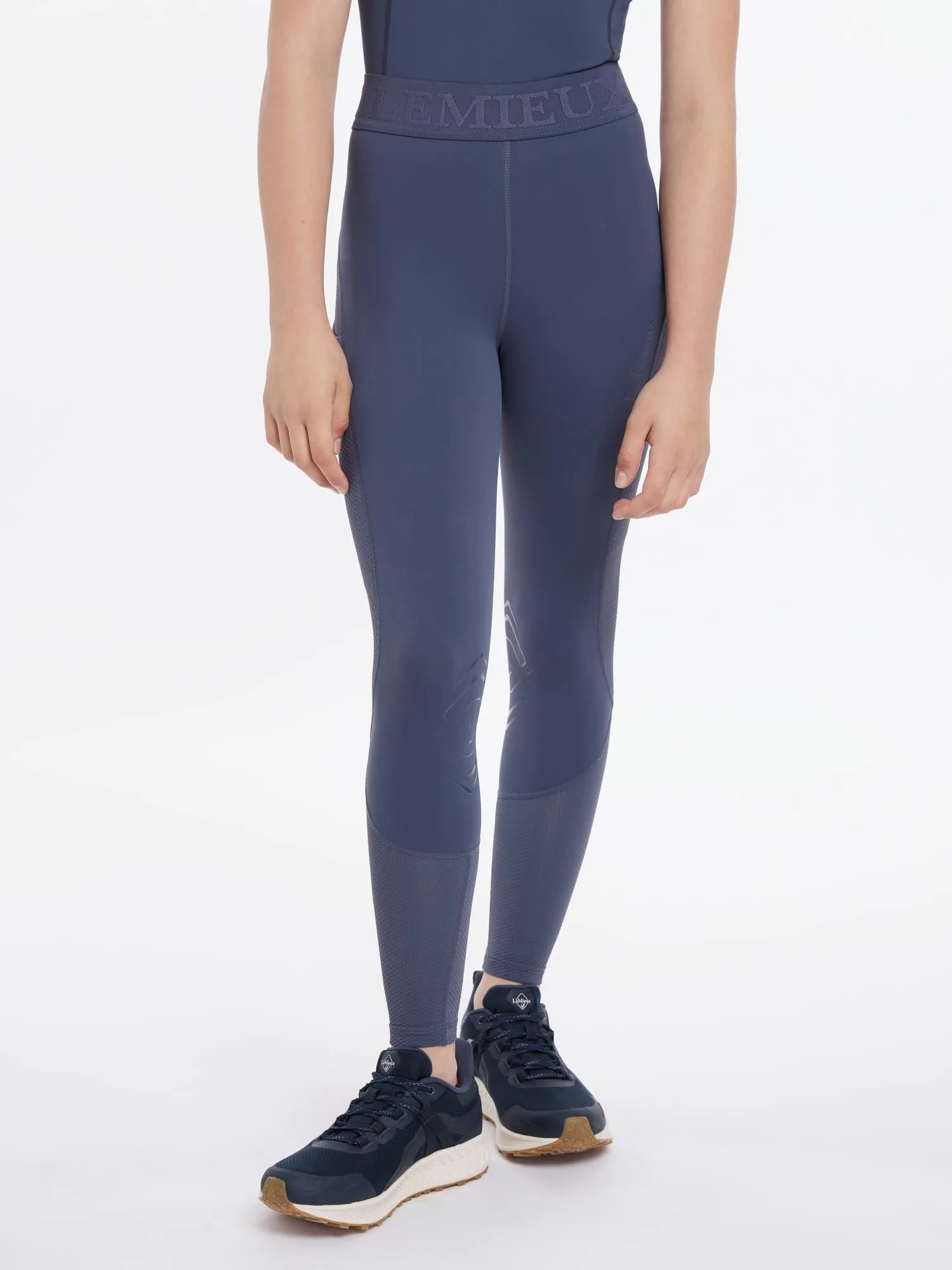 LeMieux Young Rider Lizzie Mesh Legging Dusk Blue