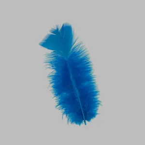 Loose Turkey Flats Dyed Feathers-Dark Turquoise