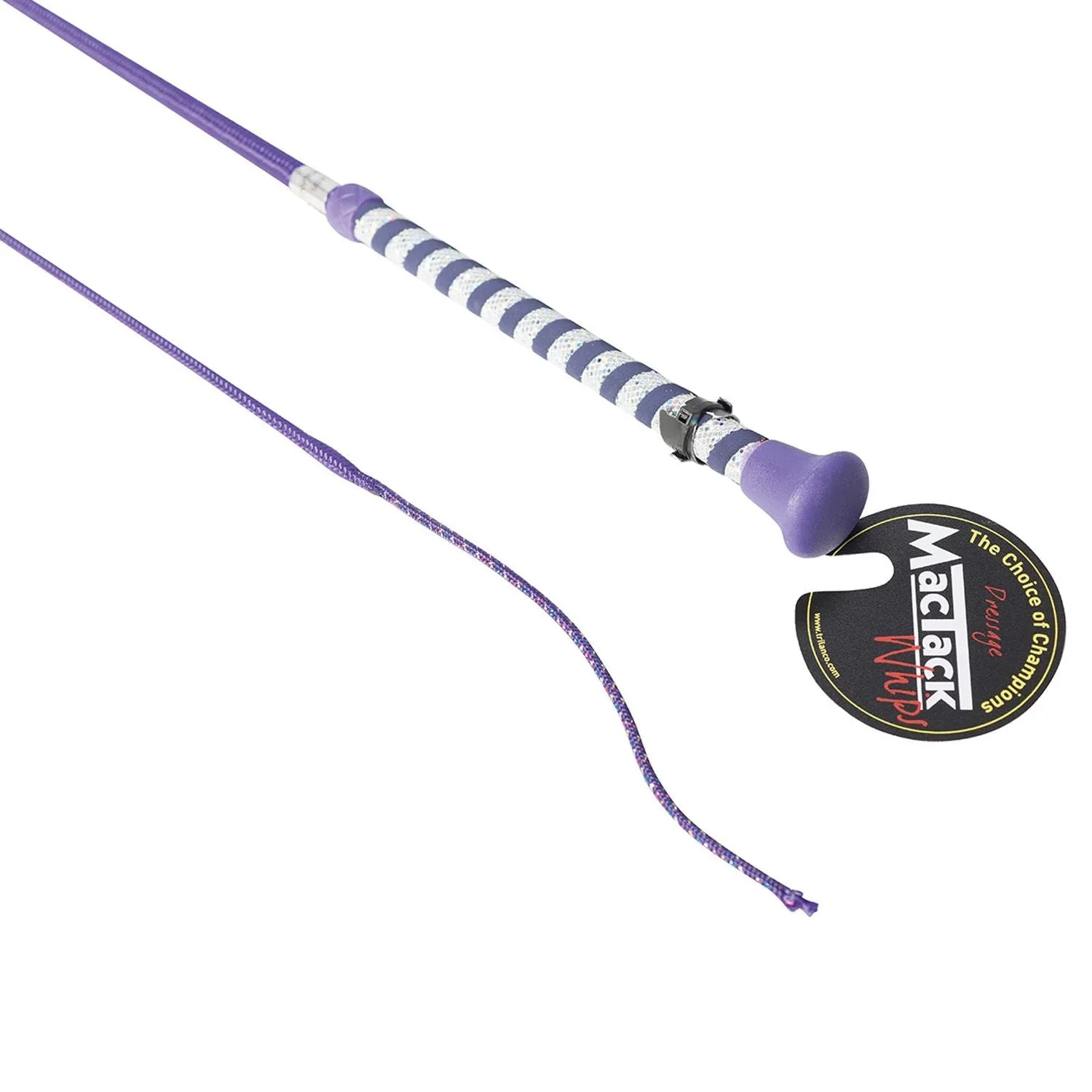 MacTack Dressage Whip With Silver Glitter Handle S191