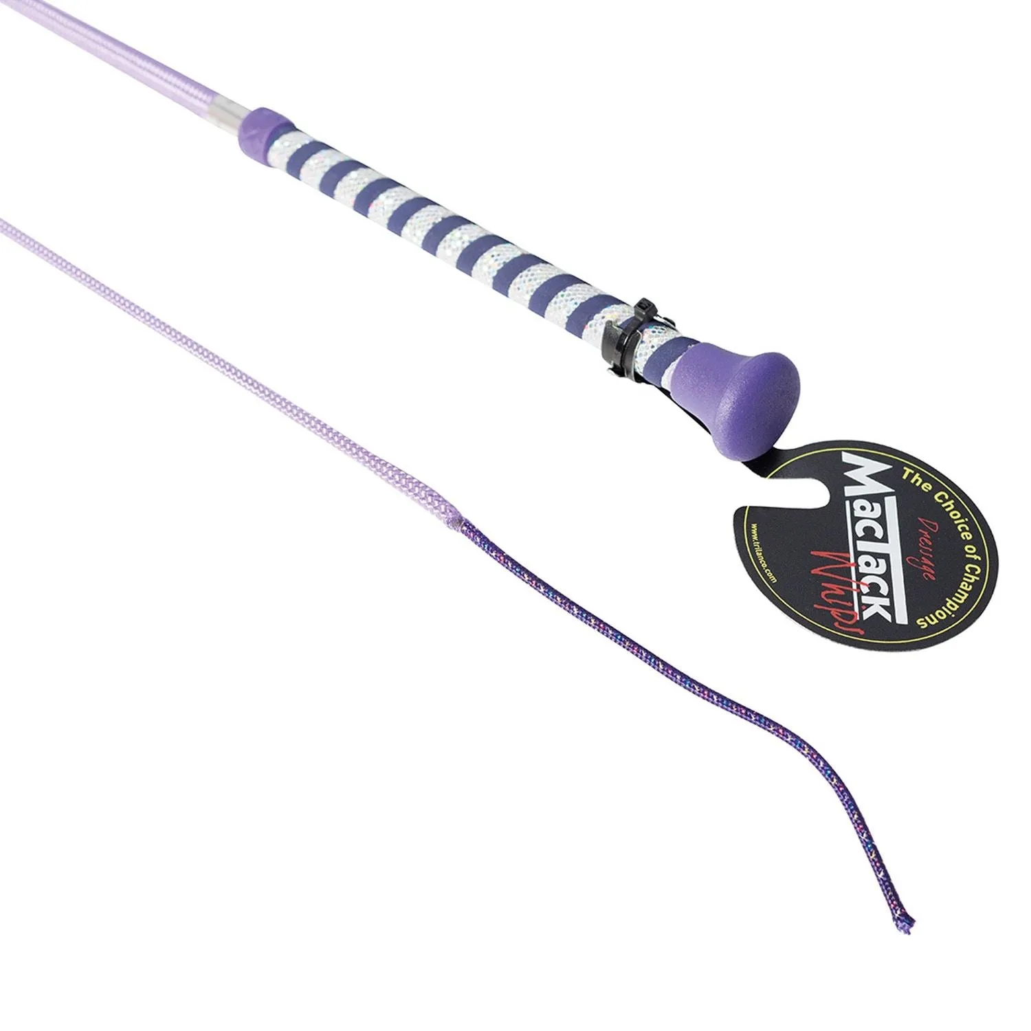 MacTack Dressage Whip With Silver Glitter Handle S191