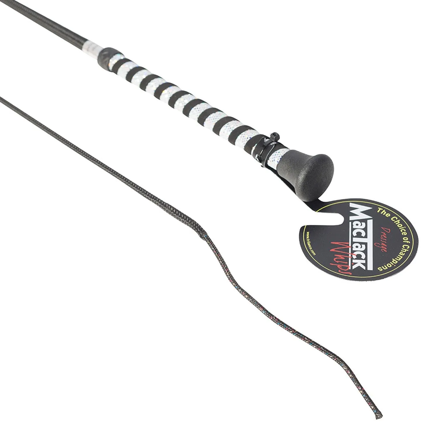 MacTack Dressage Whip With Silver Glitter Handle S191