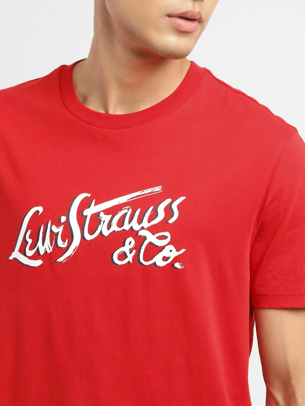 Men's Brand Logo Crew Neck T-shirt