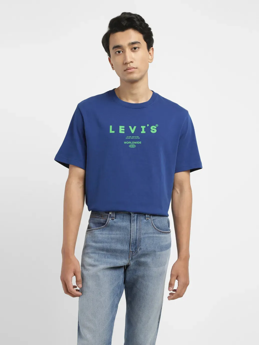 Men's Brand Logo Crew Neck T-shirt
