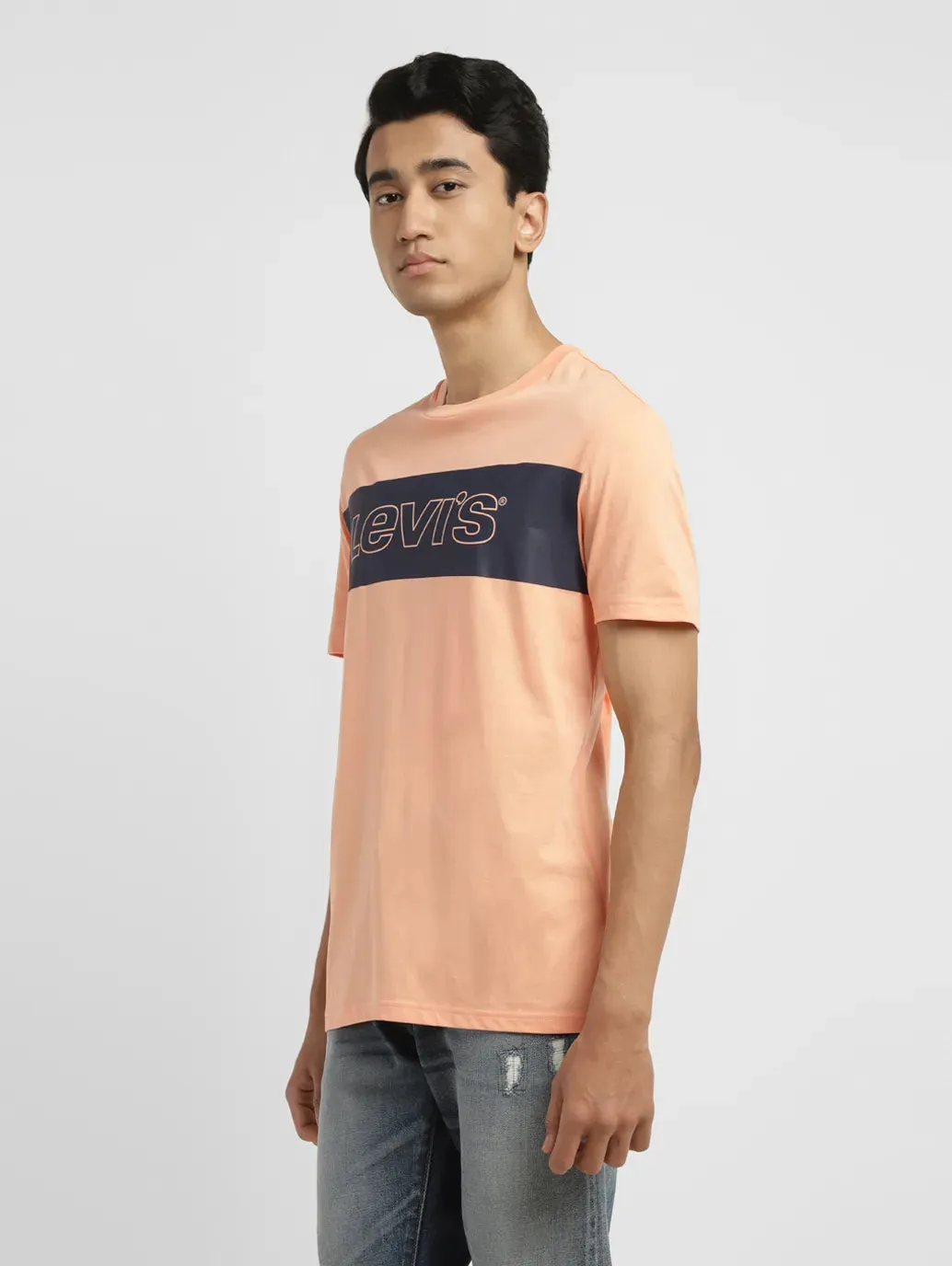 Men's Brand Logo Slim Fit T-shirt