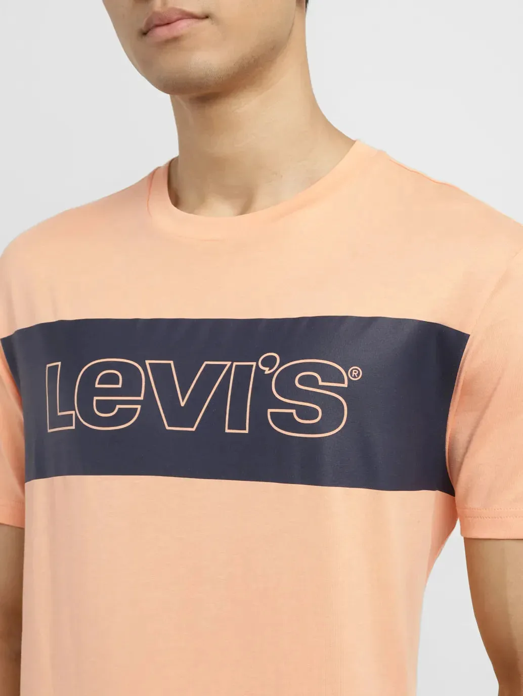 Men's Brand Logo Slim Fit T-shirt