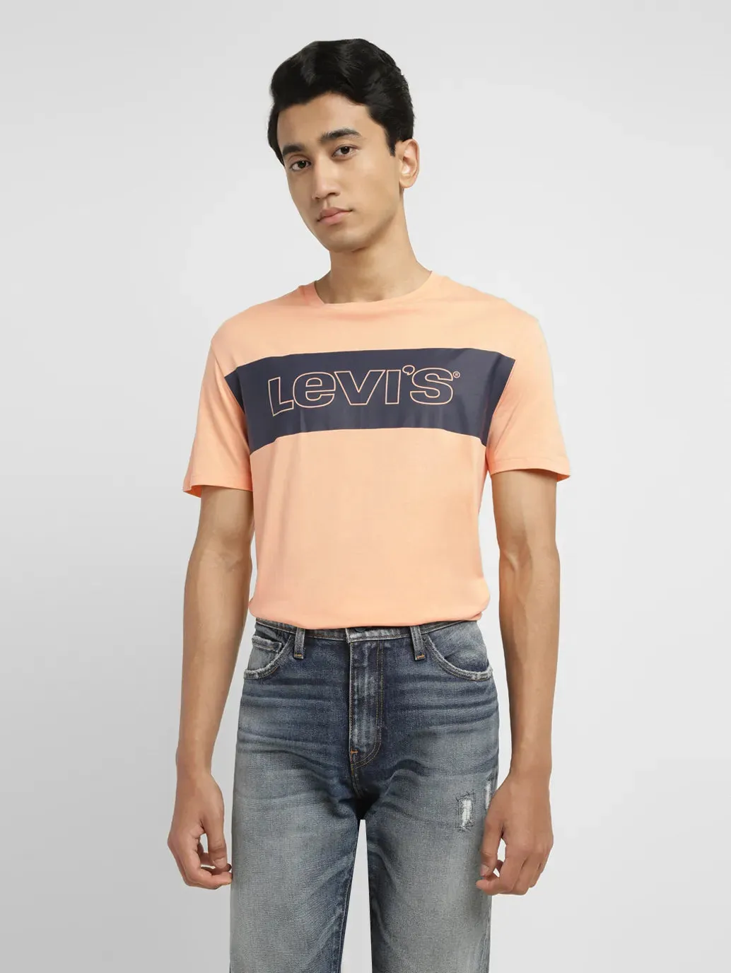 Men's Brand Logo Slim Fit T-shirt