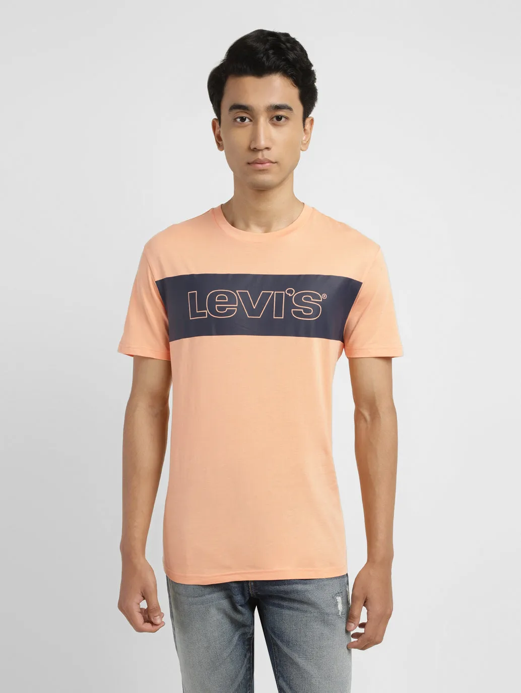 Men's Brand Logo Slim Fit T-shirt