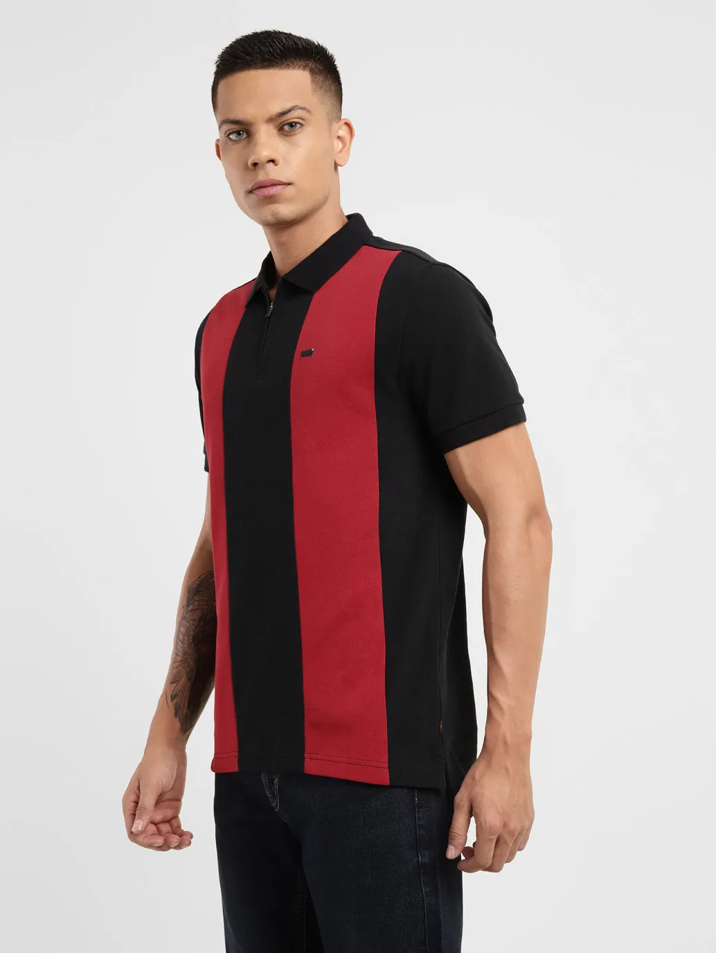Men's Colorblock Polo T-shirt