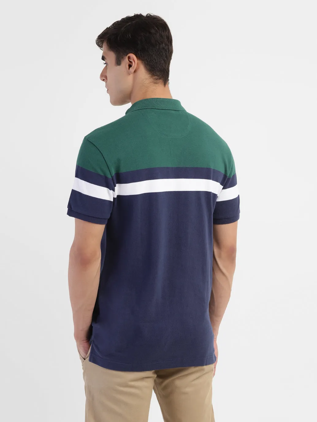 Men's Colorblock Polo T-shirt