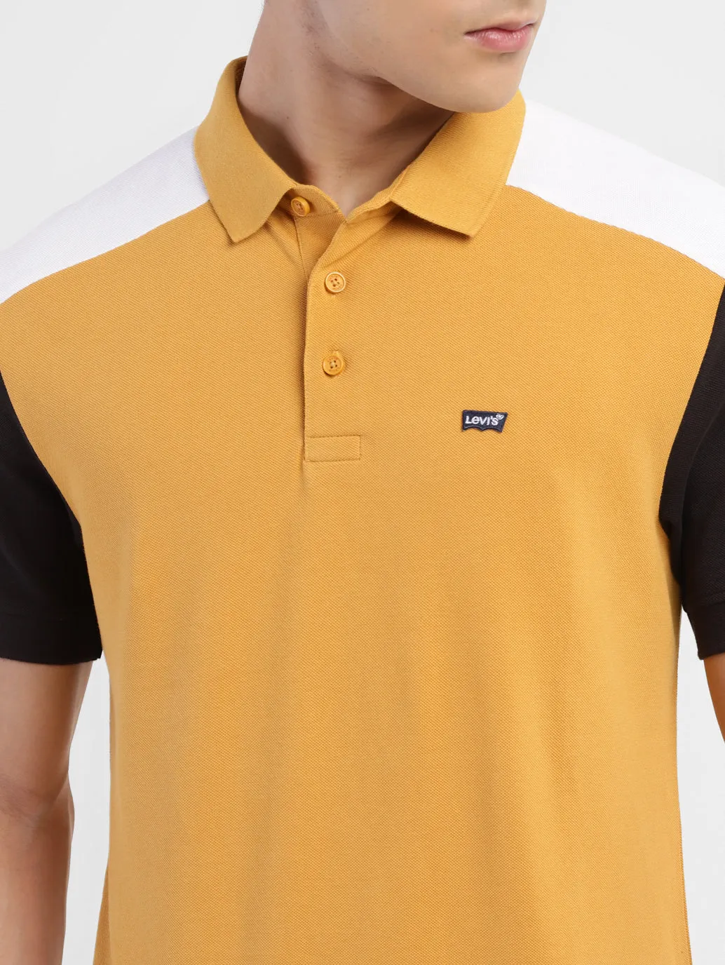 Men's Colorblock Regular Fit Polo T-shirt