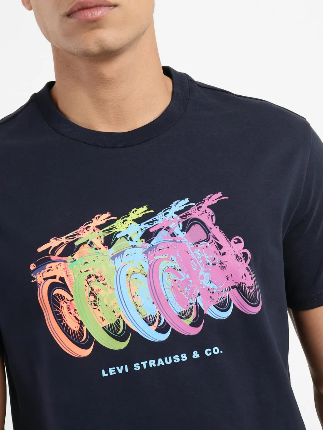 Men's Graphic Print Crew Neck T-shirt