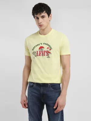 Men's Graphic Print Crew Neck T-shirt