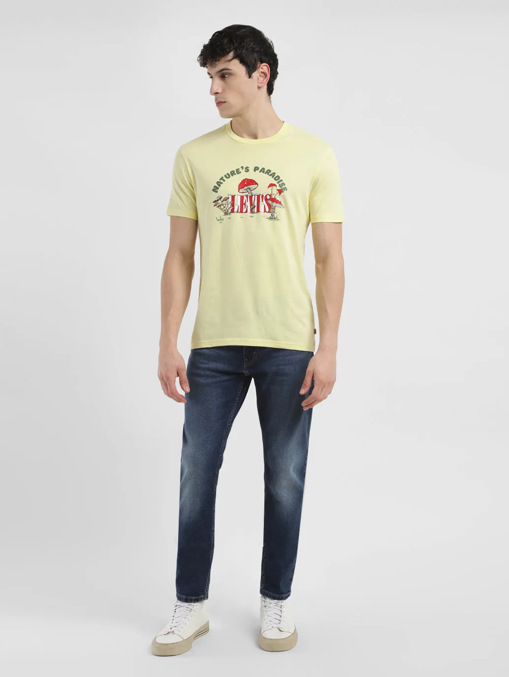 Men's Graphic Print Crew Neck T-shirt