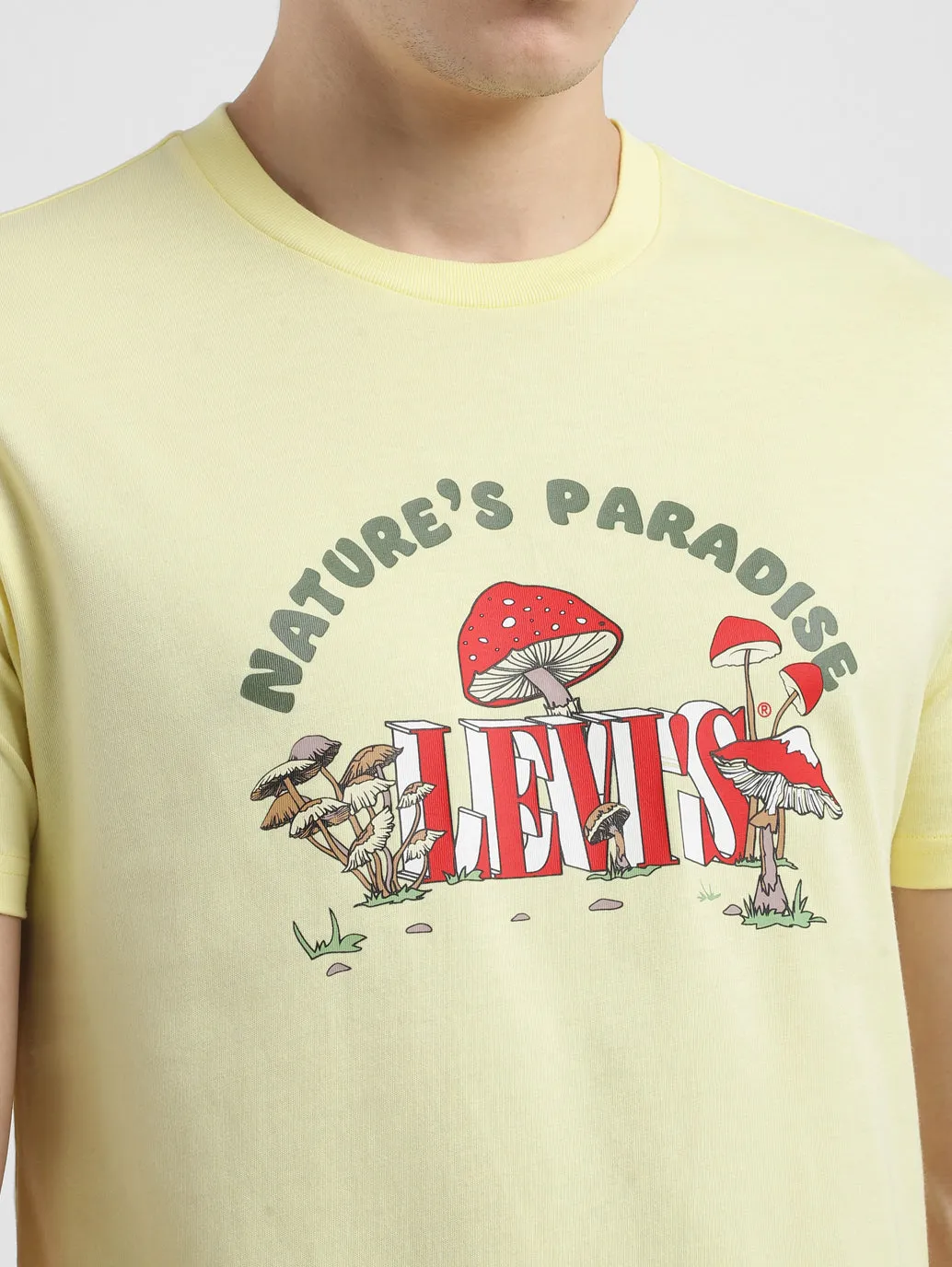Men's Graphic Print Crew Neck T-shirt